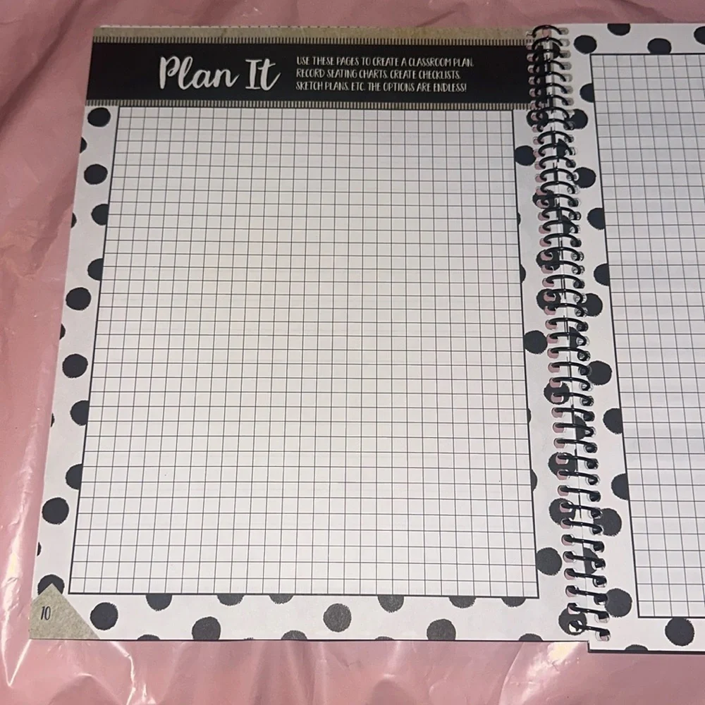 School Girl Teacher Planner Undated - 12 month planner